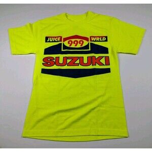 Juice World Suzuki 999 TShirt Mens Small USA Highlighter Yellow 2019